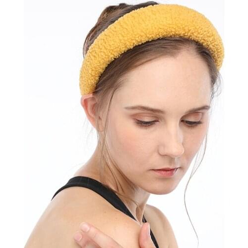 30pcs/lot Pure Colore Head Band Coloreful Sponge Wash Face Wide HeadBands Hair Styling Tools Accessory HA1157