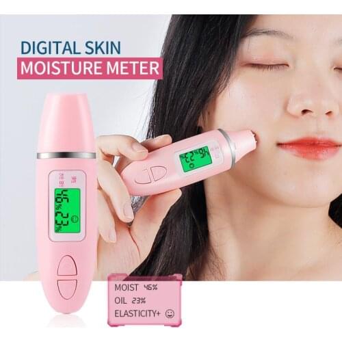 Precision Skin Oil Content Analyzer LCD Digital Facial Skin Moisture Meter Analyzer Skin Care Monitor Fluorescent Detector