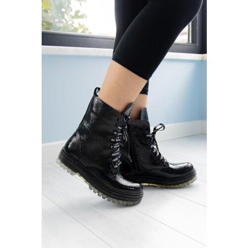 Faux Leather Girls Boot