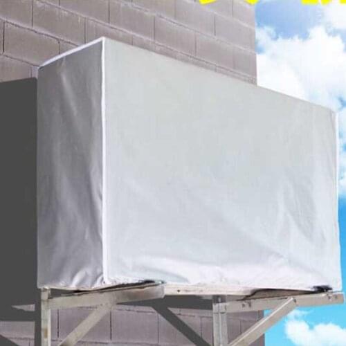 Waterproof Outdoor Air Conditioning Cover Polyester Air Conditioner Cleaning Cover Washing Anti-Dust Anti-Snow Cleaning Cover