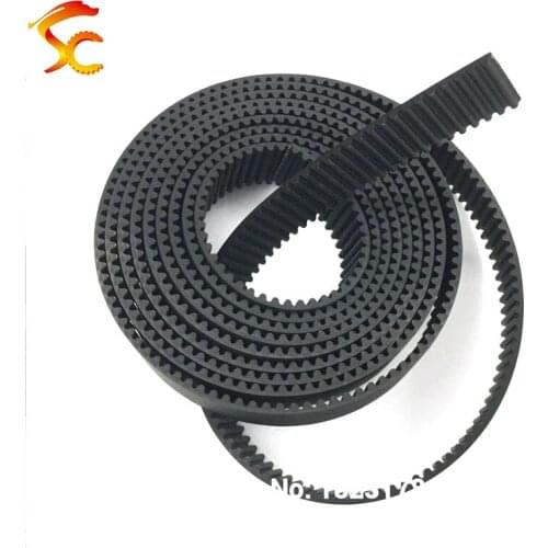 High Quality 2meters HTD3M PU open belt 3M timing belt 3M 15 black Polyurethane with steel core belt width 15mm Free shipping