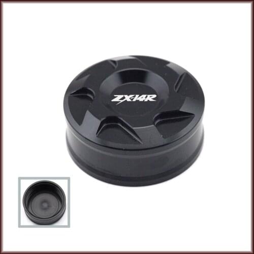 Rear Brake Fluid Reservoir Cover Cap For KAWASAKI ZX-14R ZX14R 2006-2017 Motorcycle Accessories CNC Motor Parts