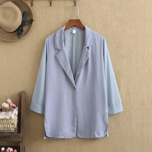 Plus Size Jacket For Fat Women Oversized Chiffon Long Sleeves Looser Thin Outer Garment Female Suit Jacket Summer Dress New