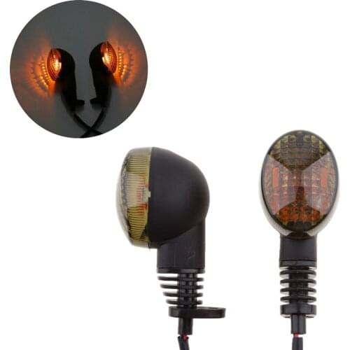 1 Pair Black Front Rear Turn Signal Blinker Light Fits For Kawasaki NINJA 250R 08-2012 DC 12V