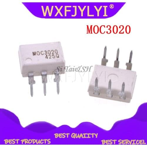 10PCS MOC3020 MOC3021 MOC3022 MOC3023 MOC3041 MOC3043 MOC3052 MOC3061 MOC3062 MOC3063 DIP6 DIP and IC