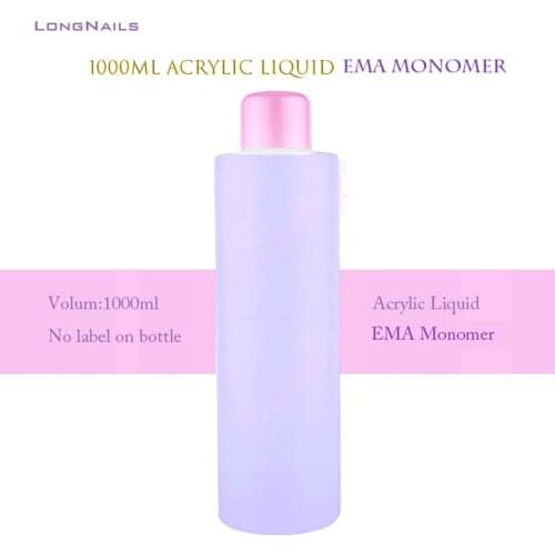 35.7fl.Oz High-Quality EMA Acrylic Liquid 1000ML No-Label For Professional Manicure Teaching Building Acrylic Nails Monomer 2021
