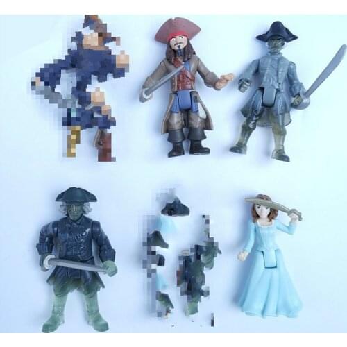 4pcs/lot Movie & TV characters Pirate animiation collectible pvc figure anime model toy gift for kids children adult