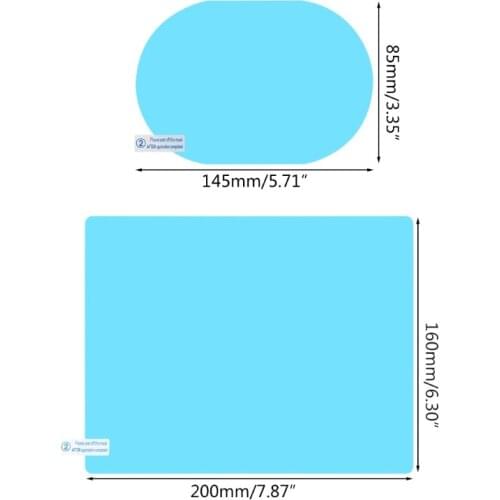 4 Pcs Car Rear View Mirror Rainproof Film Anti-Fog Clear Protective Sticker Anti-Scratch Waterproof Mirror Window Film for