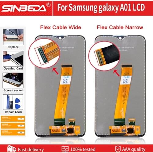 5.7'' Original For Samsung galaxy A01 lcd Digitizer A015F/D A015GF A015FD A015M Display Touch Screen with frame Digitizer