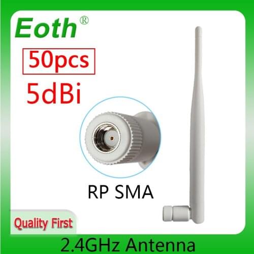 2.4GHz WiFi Antenna pbx 5dBi Aerial RP-SMA Male Connector 2.4ghz antena 2.4G wi fi antenne For Wireless Router Wifi Booster