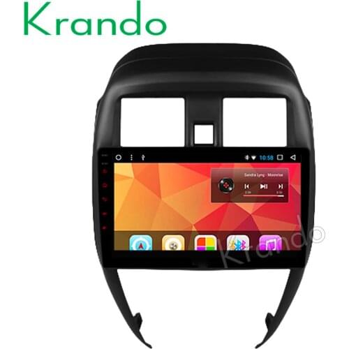 Krando Android 8.1 10.1" IPS fullTouch screen car Multmedia player for NISSAN SUNNY 2014+ radio player gps navigation system
