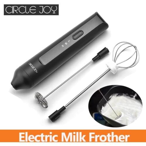 Circle Joy Electric Milk Frother Whisk Household Coffee Mixer Electric Foamer Stirrer Kitchen Cooking Tool