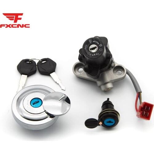 For Yamaha XVS1100 2000-2003 Motorcycle Ignition Key Switch Seat Lock Fuel Tank Gas Cap Cover Set For Yamaha XVS1100 2000-2003