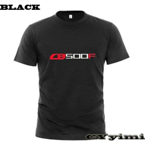 For CBR500R CB500F CB500X CB CBR 500 R F X T Shirt Men New LOGO T-shirt 100% Cotton Summer Short Sleeve Round Neck Tees Male