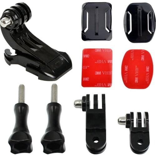 Helmet Front Mount Kit for GoPro with Curved and Flat Adhesive Sticker