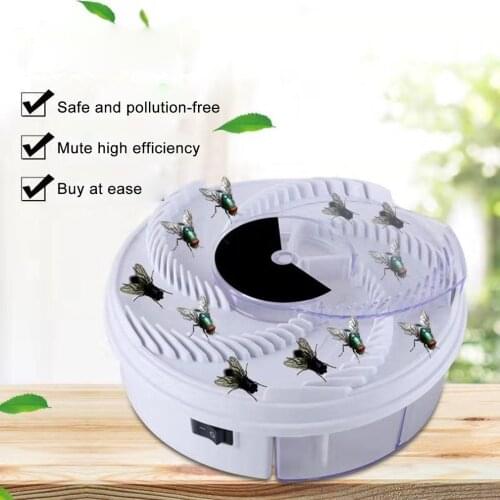 USB Electric Fly Trap Device Fly Catcher Automatic Trapping Food Fly Fly Catcher Insect Pest Fly Trap Kitchen Home Type