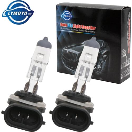 LYMOYO 2pcs Auto H27 880 881 Auto Halogen Lamps Car 12V 27W 4300k Warm White Original Bulb Headlight Lighting Day Running Bulb