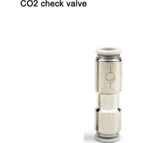 Aquarium CO2 check valve, used for carbon dioxide diffuser to prevent backflow, CO2 stainless steel check valve, PU pipe 4mm