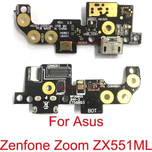 USB Charging Port Board Dock Flex Cable For Asus Zenfone Zoom ZX551ML USB Charge Charger Port Connector Board Flex Cable Part