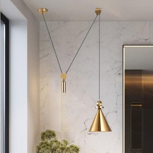 Modern Designer Bronze Iron Art Pendant Lights Bedroom Living Room Restaurant Lighting Pendants Lamps Room Kitchen Fixtures
