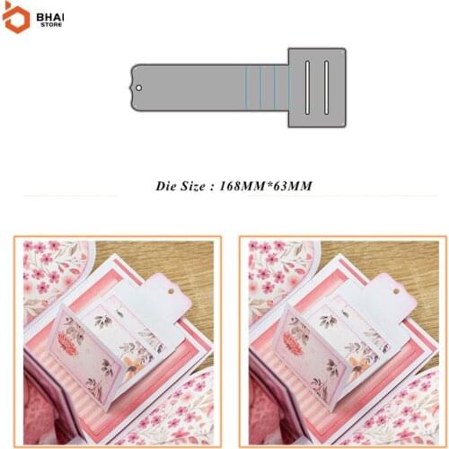 Carbon Steel Metal Cutting Die DIY Pull Card Suitable for Decorative Scrapbook Album Festival Card Making 2021