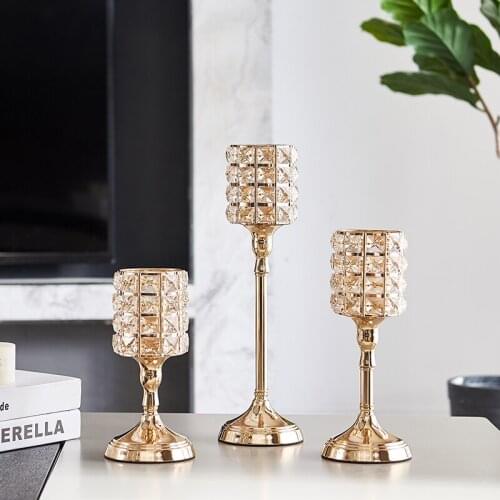 Modern Luxury Candle Holders Bulk Nordic Elegant Wedding Dining Table Centerpieces Candlestick Porta Velas Home Decoration E6
