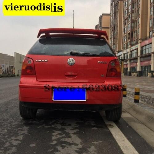 For Volkswagen Polo Spoiler Sport ABS Plastic Material Car Rear Wing Trunk Rear Roof Spoiler Fit For POLO 2011/12/13/14/15/2016