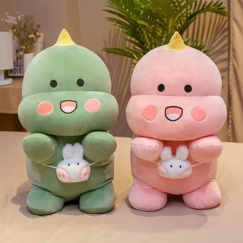 Ultra Soft Lovely Dinosaur Plush Doll Cuddly Pink/Blue Stuffed Dino Toy Kids Cuddlesome Animals Plush Toy 30/45/60cm