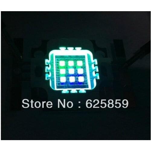 10W Super Actinic Hybrid led 4x GREEN + 5x blue chip 490nm LED for Aquarium lite