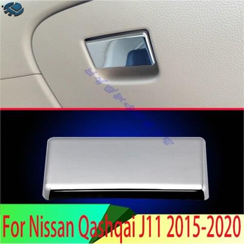 For Nissan Qashqai J11 2015 2016 2017 ABS Chrome Inside Interior Storage box handle Cover Trim