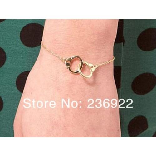 ZRM 20pcs/lot Wholesale Fashion Charm Handcuffs Bracelet Jewelry for Women High quality HOT