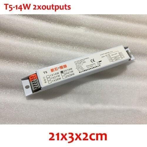 1Pc NEW 220-240V AC 14W T5 Two Outputs Fluorescent Lamp &amp Neon Lamp Electronic Ballast 50/60HZ