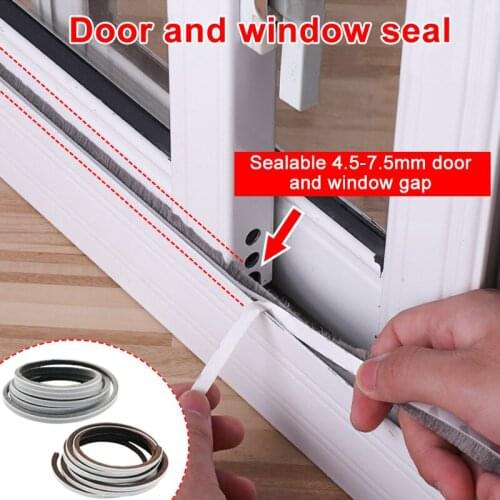 1 Pcs Self Adhesive Seal Strip 5M Door Draught Excluder Brush Windproof Window Protector-30