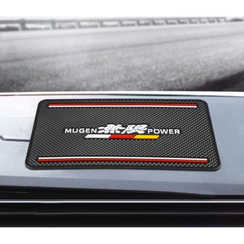 1x Car Interior Sticker Anti Slip Mat For Honda Mugen Power Accord CRV Hrv Jazz Accessories Styling Dashboard Pad