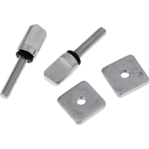2 Set Longboard Fin Screw and Plate - Paddleboard Surfing Water Sports Accessories