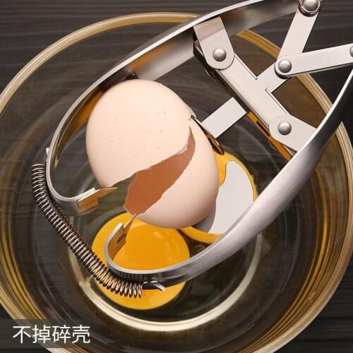 304 stainless steel eggshell separator manual quick egg opener kitchen tool egg shell opener