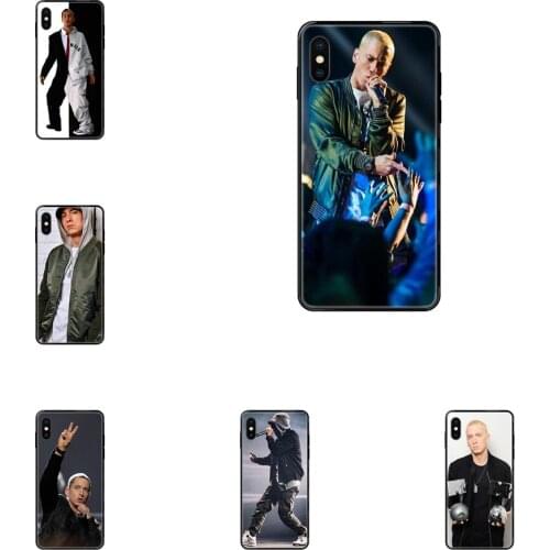 Super Rap Singer Eminem Signed Good Black Soft TPU Cell Phone Cover Case For Galaxy A5 A6 A7 A8 A10 A10S A20 A20S A20E A21S