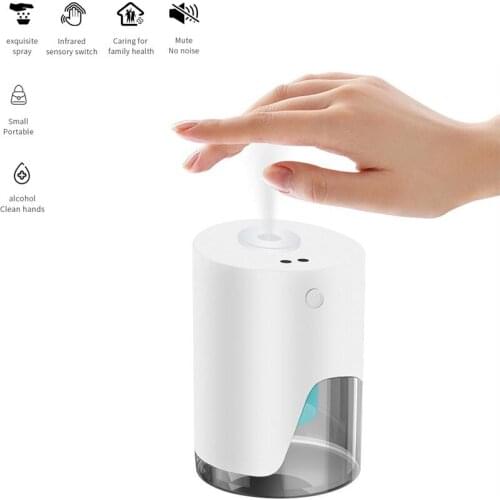 Disinfectant Infrared Sensing Automatic Touchless Smart Sensor Alcohol Spray Dispenser Hand Cleaner Sterilizer For Home Cleaning