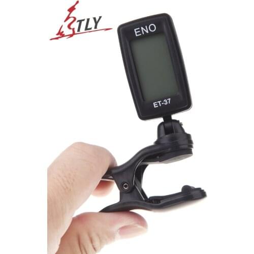 ENO ET-37 LCD Tuner Mini Clip-on Guitar Chromatic Bass Violin Ukulele Tuner Wind Instrument Universal Musical Instrument