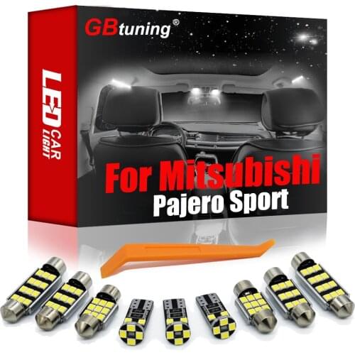 Good Quality Canbus LED Interior Reading Room Light Kit 16Pcs For Mitsubishi Montero Shogun Pajero Sport 2 3 2008-2020 Car Lamp