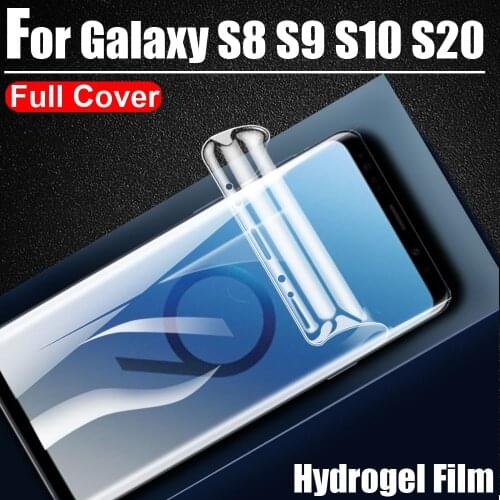 999D Ultra Clear Hydrogel Film Soft LCD Full Coverage Screen Protectors Film for Samsung galaxy S8 S9 S10 S20+ plus Ultra FE 5G