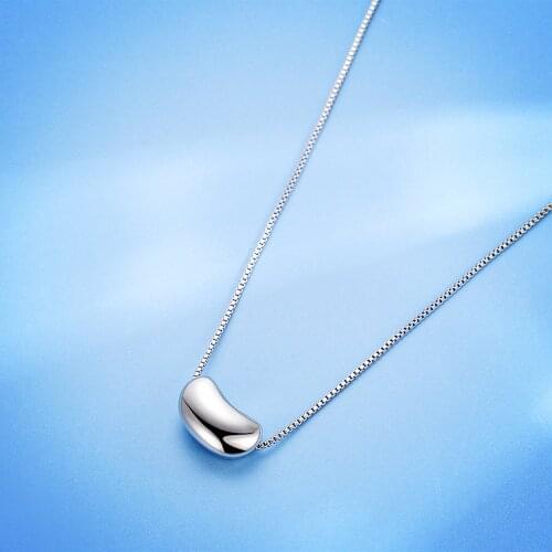 Hot 925 Sterling Silver Elegant Acacia beans pendant Necklace Women 18 inches Fashion party girl Jewelry Valentines Day Gifts
