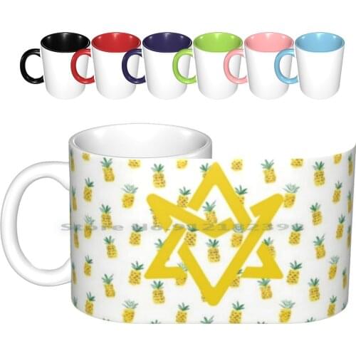 Pineastro Ceramic Mugs Coffee Cups Milk Tea Mug Adorable Astro Aroha Sanha Yoon Sanha Maknae Kpop Kpopper Astro Mj Jin Jin Cute