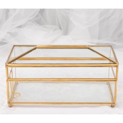 Nordic Tissue Box Geometric Transparent Glass Home Desk Coffee Table Decorations for Bar Restaurant Hotel Home Living Room Ornam