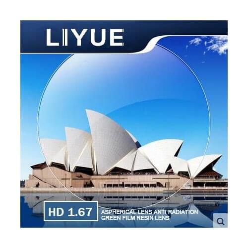 LIYUE korea Technology ENDLESS index 1.67 super thin ASPHERIC lens prescription lenses for Stronger power and presbyopia