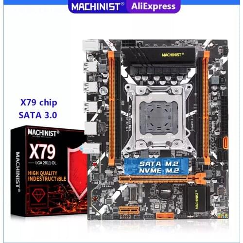 MACHINIST X79 Motherboard LGA 2011 Support Xeon E5 2650 V2 V1 Processor M-ATX 4*DDR3 1866mhz REG ECC Memory RAM SATA M.2 Z9-D7