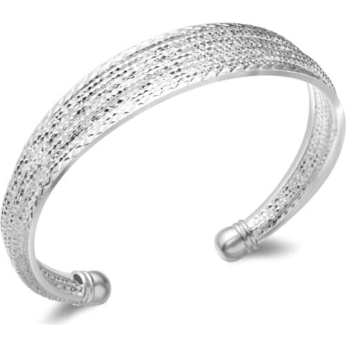 Open Cuff Bangles For Women Line Bangle Bracelets Pulseira Fashion Jewelry For Women Men pulceras y brazaletes mujer