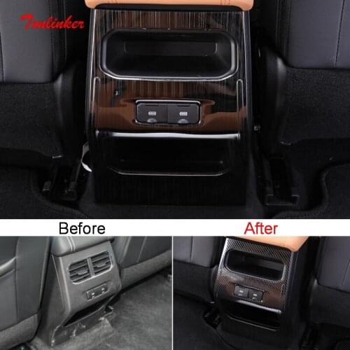 Tonlinker 4 Pcs Car Styling Silicone Inside Door Handle Bowl with Logo Cover sticker for FORD KUGA 2013-15