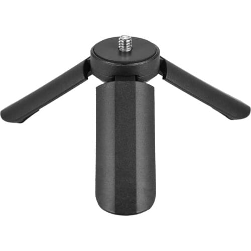 Mini Tabletop Folding Tripod With 1/4 Screw for Mobile Phone Camera Stabilizer Max Load 1KG Black Photography Accessories