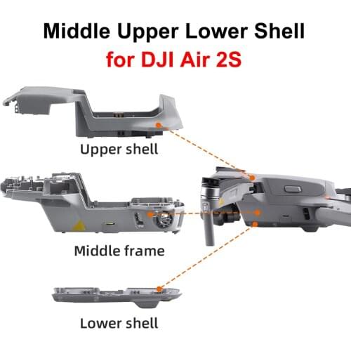 Original Brand New Shell for DJI Air 2S Middle Upper Lower Shell Replacement Repair Spare Parts for Air 2S Accessories